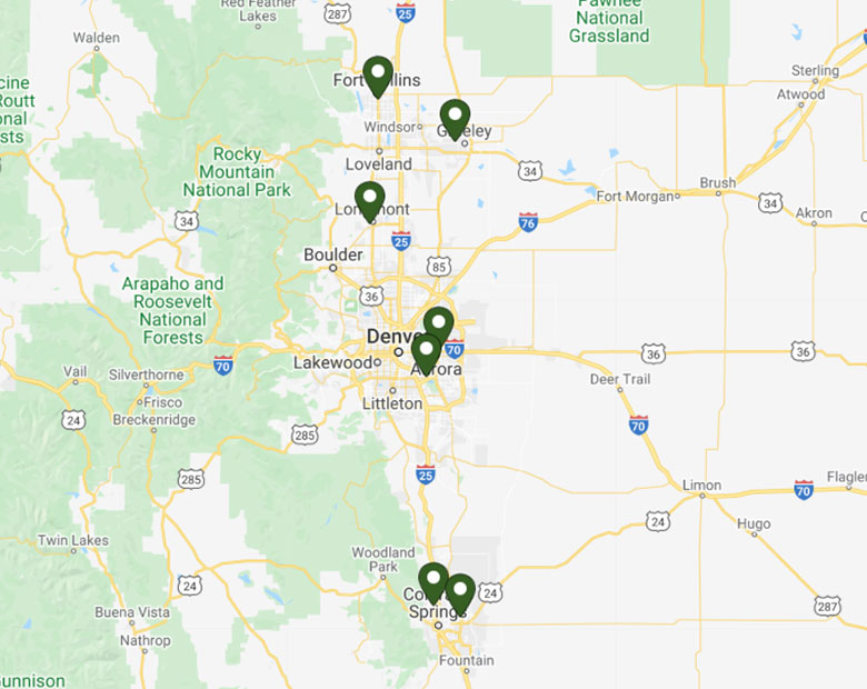Check Mate Colorado Stores Pin in Map